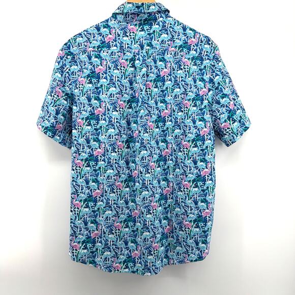 Vineyard Vines Performance Classic Tucker Hawaiian Shirt Stretch-Men's Medium - Picture 2 of 5